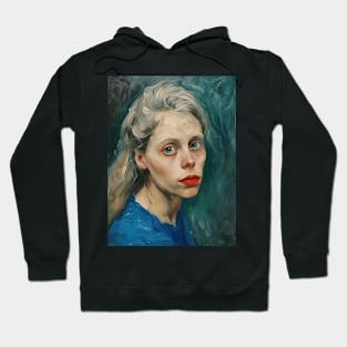 The woman with blue eyes Hoodie